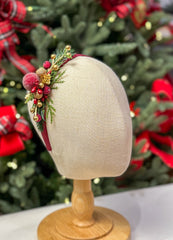 Christmas  Burgundy headband