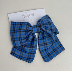 Large hair bow “Blue”