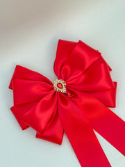 Elegant Christmas Tree Topper - Red