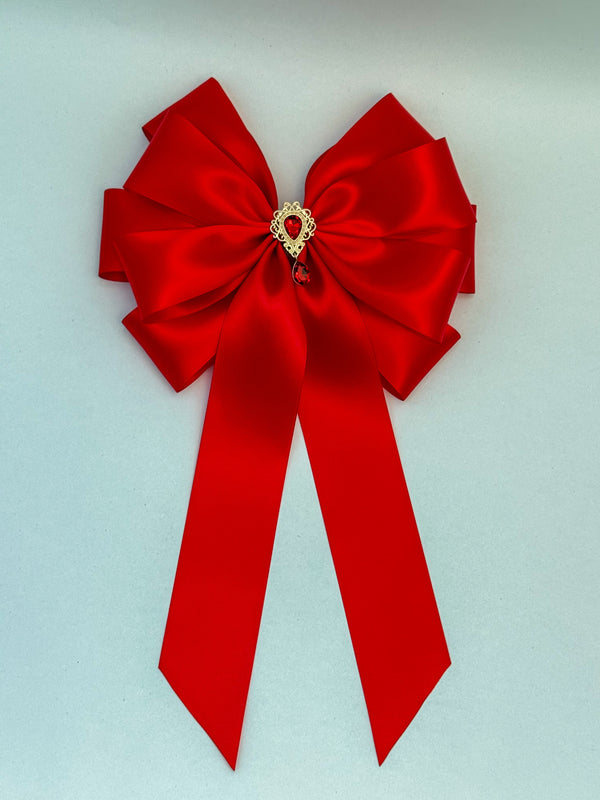 Elegant Christmas Tree Topper - Red