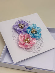 Handmade  Floral Birthday Card