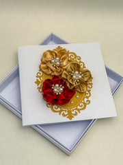 Handmade  Floral Birthday Card