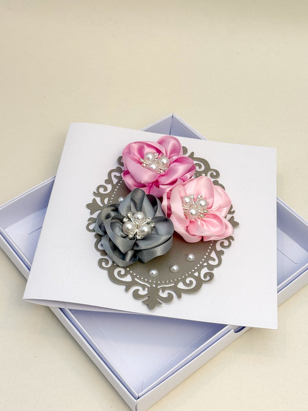 Handmade  Floral Birthday Card