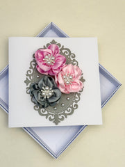 Handmade  Floral Birthday Card