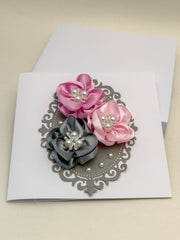 Handmade  Floral Birthday Card
