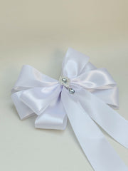 Elegant Christmas Tree Topper- White