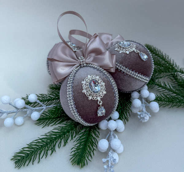 Christmas Bauble Ornament - Brown Mocha  - One Piece