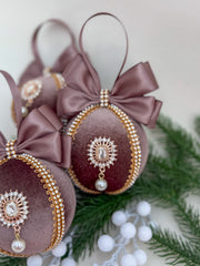 Christmas Bauble Ornament - Brown Chocolate - One piece