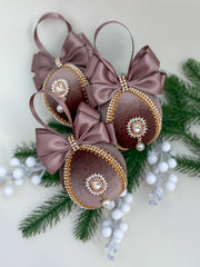 Christmas Bauble Ornament - Brown Chocolate - One piece