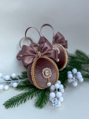 Christmas Bauble Ornament - Brown Chocolate - One piece