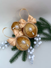 Christmas Baubles -Gold - One piece