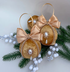 Christmas Baubles -Gold - One piece