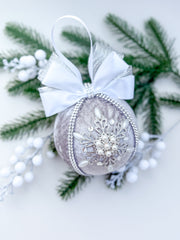 Christmas Baubles - Silver Snowflake - One Piece
