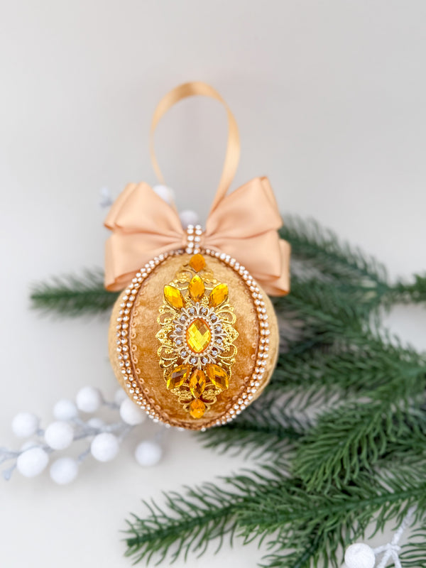 Christmas Baubles -Gold - One piece