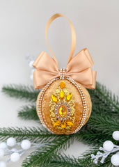 Christmas Baubles -Gold - One piece
