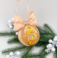Christmas Baubles -Gold - One piece