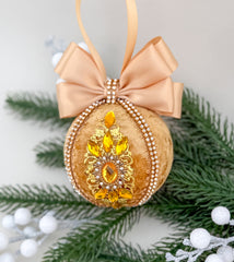Christmas Baubles -Gold - One piece