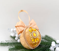 Christmas Baubles -Gold - One piece