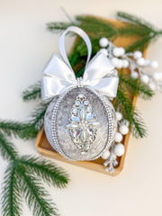 Christmas Baubles - Silver- One Piece