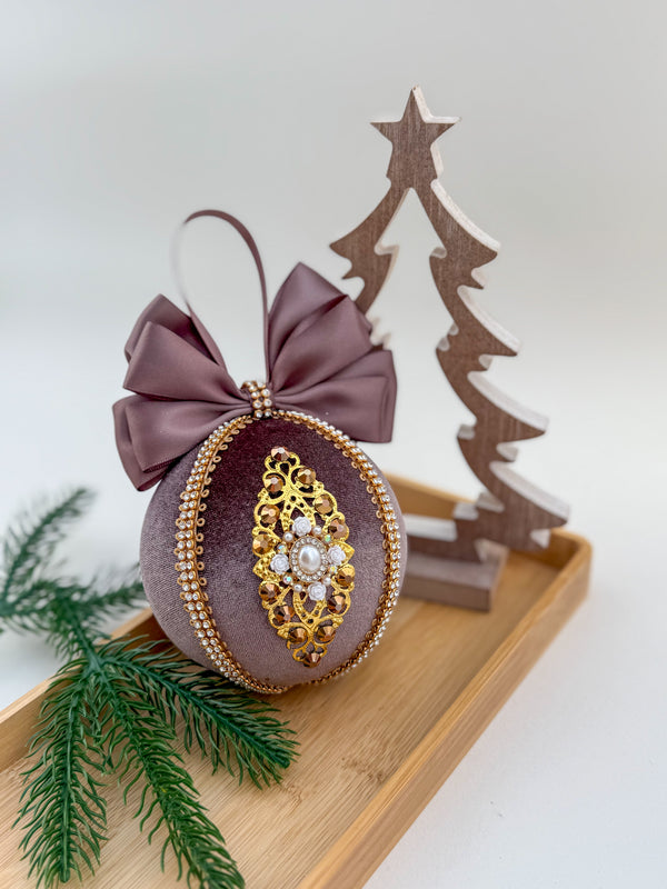 Christmas Bauble Ornament - Brown Chocolate  - One Piece