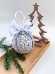 Christmas Baubles - Silver- One Piece