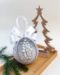 Christmas Baubles - Silver- One Piece