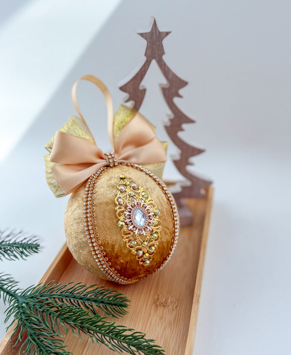 Christmas Baubles - Gold - One piece