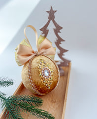 Christmas Baubles - Gold - One piece