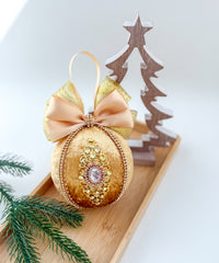Christmas Baubles - Gold - One piece