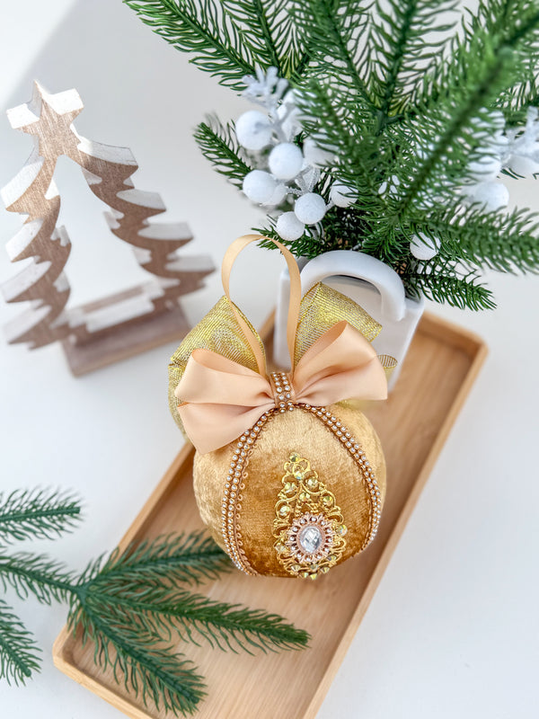 Christmas Baubles - Gold - One piece