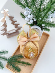 Christmas Baubles - Gold - One piece