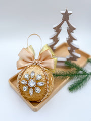 Christmas Baubles - Gold - One piece