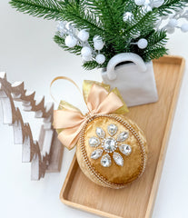 Christmas Baubles - Gold - One piece