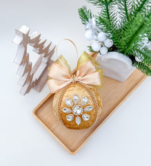 Christmas Baubles - Gold - One piece