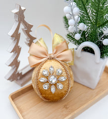 Christmas Baubles - Gold - One piece