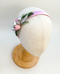 Pink Christmas headband
