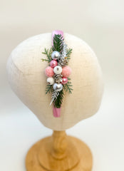 Pink Christmas headband