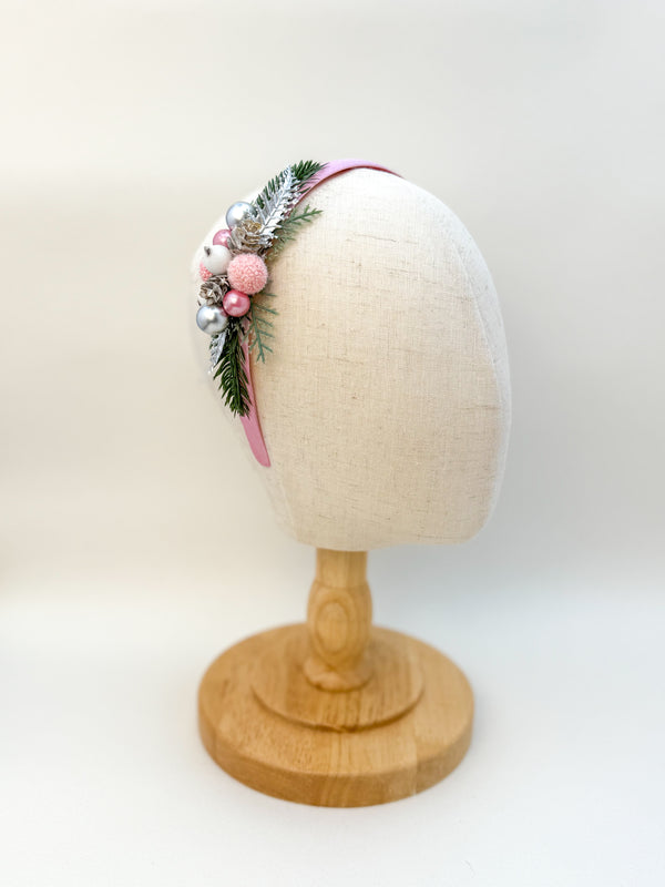 Pink Christmas headband
