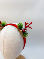 Reindeer Red Christmas headband