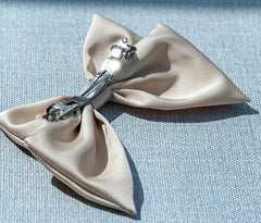 Large hair bow “Beige” - Gabificent