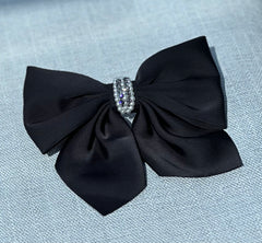 Large hair bow "Black" - Gabificent