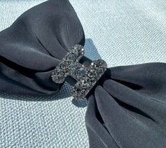 Large hair bow “Black” - Gabificent