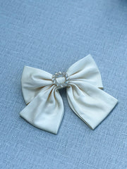 Large hair bow “Cream” - Gabificent