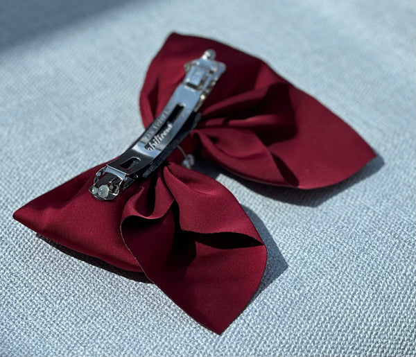 Large hair bow “Dark red” - Gabificent