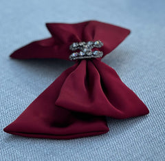 Large hair bow “Deep red” - Gabificent
