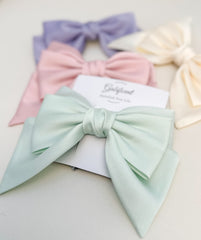 Large satin hair bow Gabificent
