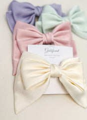 Large satin hair bow Gabificent
