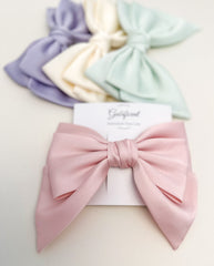 Large satin hair bow Gabificent