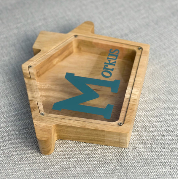 Money box  personalised with any name or initial - Gabificent