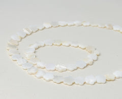 Natural White Freshwater Shell Bead Bracelet and Necklace Set Gabificent